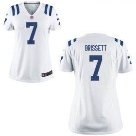 Women's Indianapolis Colts Nike White Game Jersey- BRISSETT#7