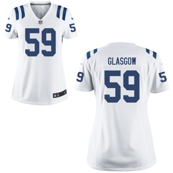 Women's Indianapolis Colts Nike White Game Jersey- GLASGOW#59