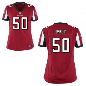 Women's Atlanta Falcons Nike Red Game Jersey COMINSKY#50