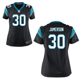 Women's Carolina Panthers Nike Black Game Jersey JAMERSON#30