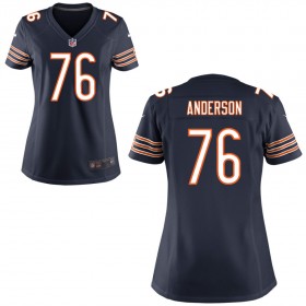 Women's Chicago Bears Nike Navy Blue Game Jersey ANDERSON#76