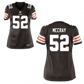 Women's Cleveland Browns Historic Logo Nike Brown Game Jersey MCCRAY#52