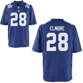 Youth New York Giants Nike Royal Game Jersey ELMORE#28