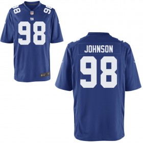 Youth New York Giants Nike Royal Game Jersey JOHNSON#98