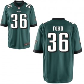 Youth Philadelphia Eagles Nike Midnight Green Game Jersey FORD#36
