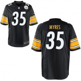 Youth Pittsburgh Steelers Nike Black Game Jersey MYRES#35