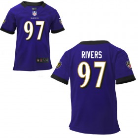 Nike Baltimore Ravens Infant Game Team Color Jersey RIVERS#97