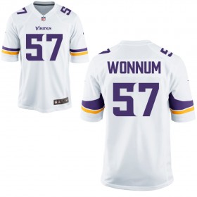 Nike Men's Minnesota Vikings White Game Jersey WONNUM#57