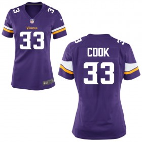 Women's Minnesota Vikings Nike Purple Game Jersey COOK#33