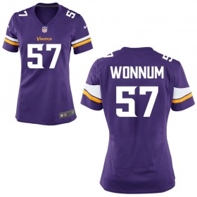 Women's Minnesota Vikings Nike Purple Game Jersey WONNUM#57