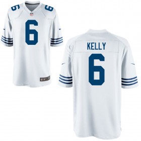 Men's Indianapolis Colts Nike Royal Throwback Game Jersey KELLY#6