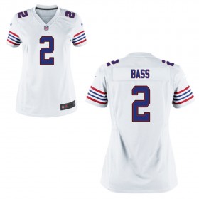 Women's Buffalo Bills Nike White Throwback Game Jersey BASS#2