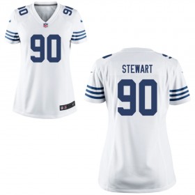 Women's Indianapolis Colts Nike White Game Jersey STEWART#90