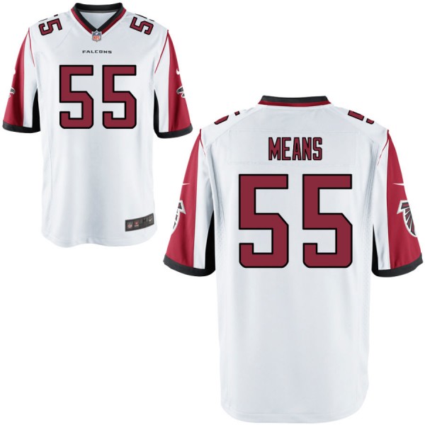 Youth Atlanta Falcons Nike White Game Jersey MEANS#55