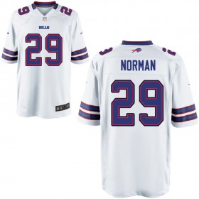 Nike Men's Buffalo Bills Game White Jersey NORMAN#29