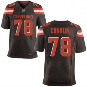 Men's Cleveland Browns Nike Brown Elite Jersey CONKLIN#78
